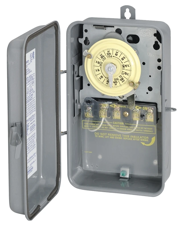 40 Amp 277 Volt 4000 Watt Gray Raintight Outdoor Timer Switch T104rd89