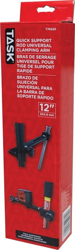T74520 Universal Clamping Mount For Quick Support Rod, 12 In., 3-pack