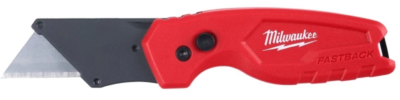 Fastback Compact Folding Utility Knife 6.15 In. Red, Tool-free Blade Change, Model 48-22-1500