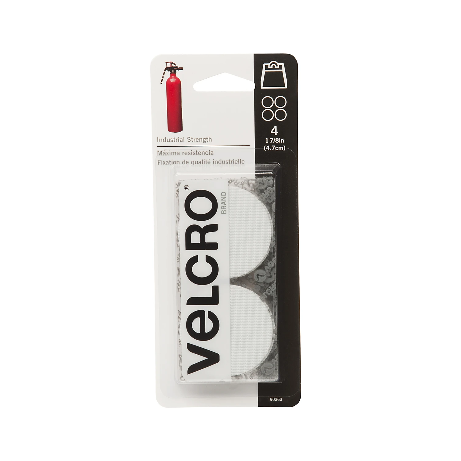 VELCRO Brand 90363 Hook and Loop Fastener, White