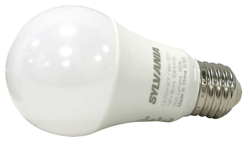 78100 Led A19 12w 75w 5000k Frosted Light Bulb 4pk - 10 Year Life