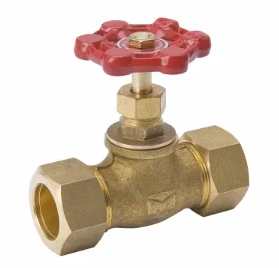 230-1-34-34 0.75 In. Compression Brass Stop Valve