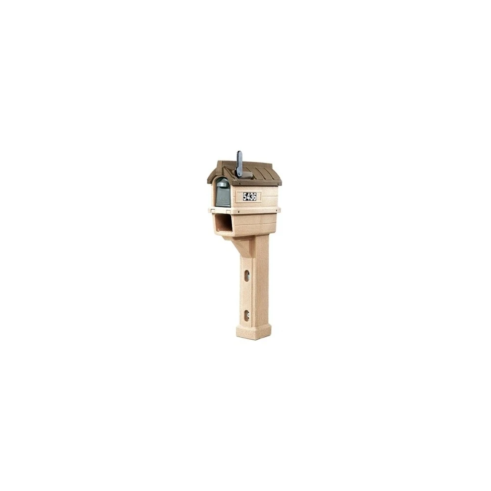 Timberline Plus 10-3/4" X 52-5/8" Plastic Post Mounted Mailbox