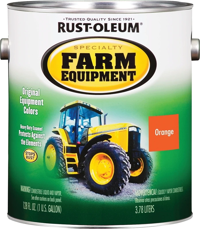 Farm Equipment Enamel Paint, Allis-chalmers Orange, 1 Gallon