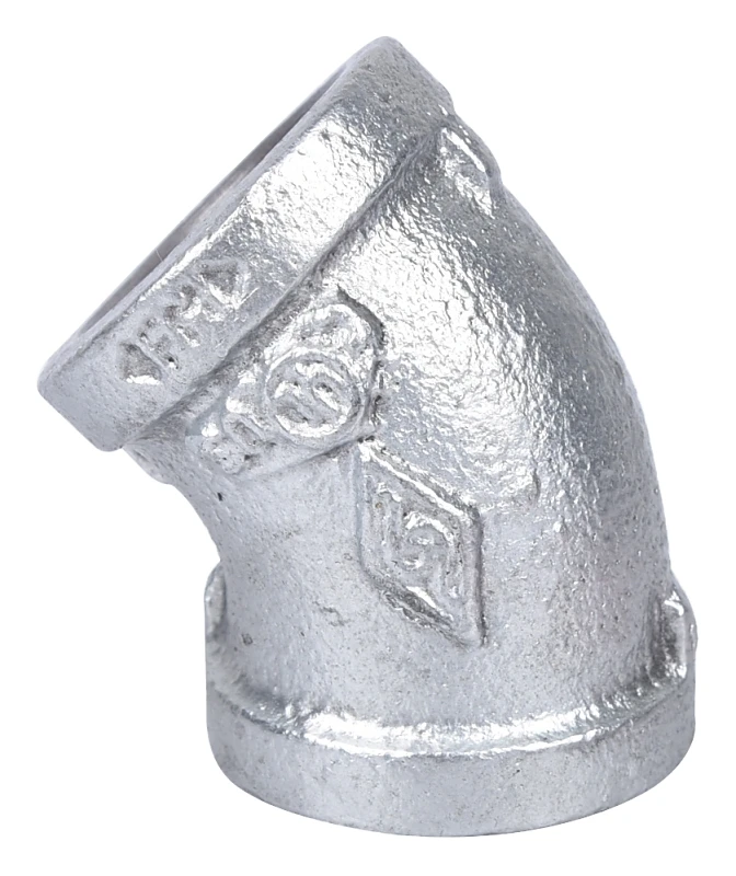 3/4 Inch Galvanized Malleable 45 Degree Elbow Model 4-3/4g