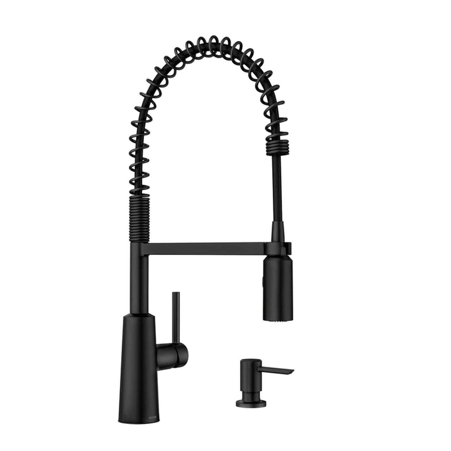 Nori Spring Kitchen Faucet with Pulldown Spray + Soap Dispenser, Single Handle, Spot Resistant Stainless