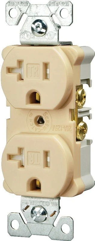 Twrbr20v 20 Amp Tamper Resistant & Weather Resistant Duplex Receptacle
