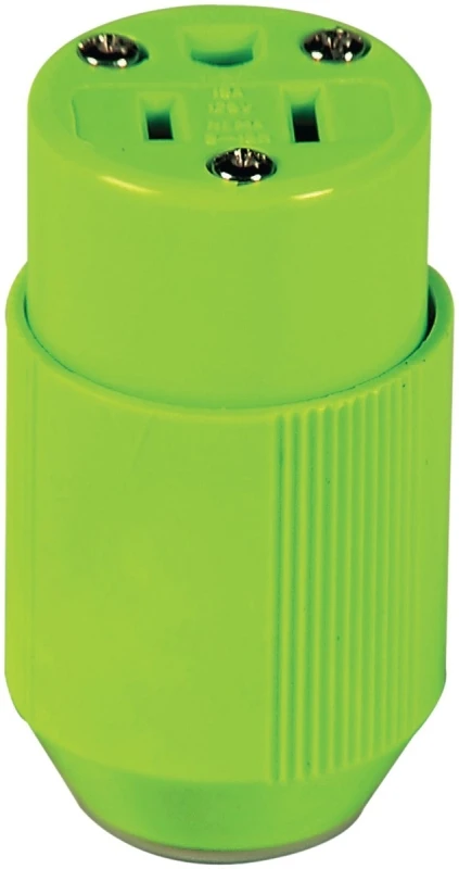 Bp3487-4gn High Visibility Ground Connector, 15 Amp, Green