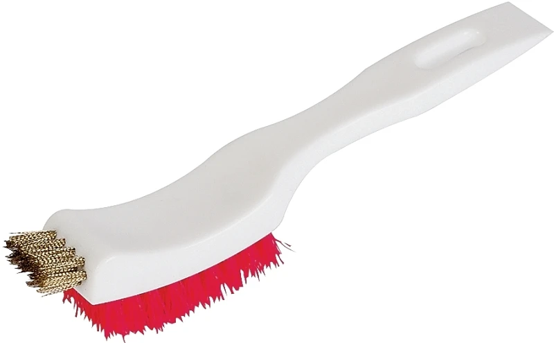 3-in-1 Paint Stripping Brush 08356, Brass & Polypropylene Bristles, 7 In Handle, 12 Pk