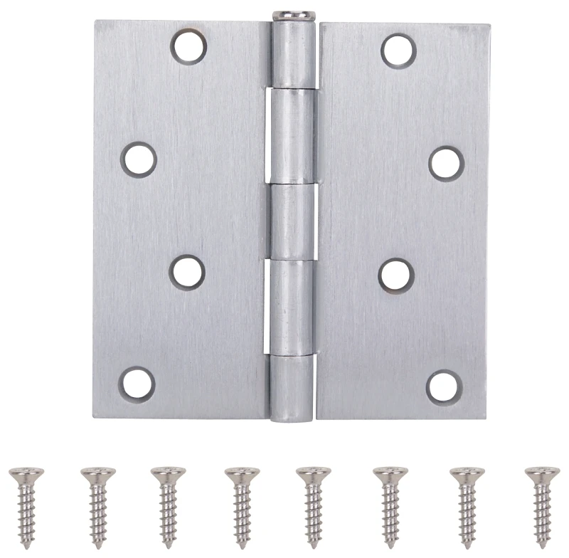 20339scx 4-inch Satin Chrome Residential Square Door Hinge