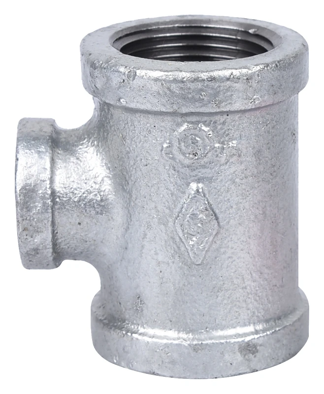 1" X 1" X 1/2" Galvanized Malleable Reducing Tee Ppg130r-25x15
