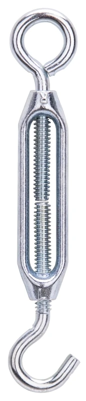 Lr334 Turnbuckle Hook/eye 3/16 X 5.5 In, Zinc Plated, Pack Of 10