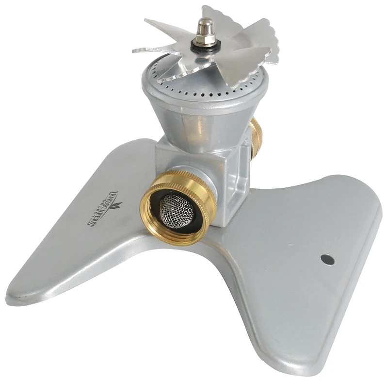 Gt50104 Adjustable Zinc Cyclone Sled Lawn Sprinkler With Brass Coupling