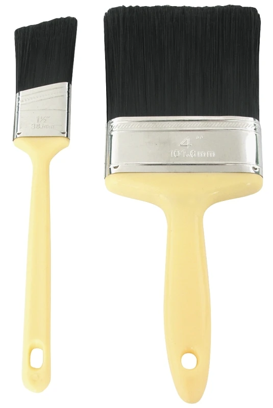 Mintcraft A 15400 2-piece Plastic Handle Paint Brush Set, 1.5in & 4in