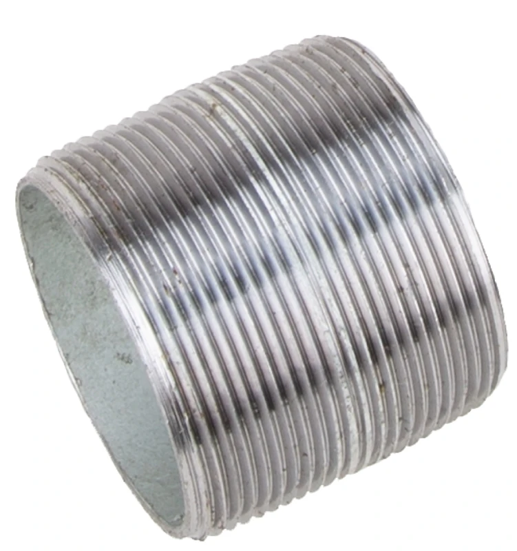 3/4 Inch Close Galvanized Standard Pipe Nipple, Model 3/4xcg, Steel Construction