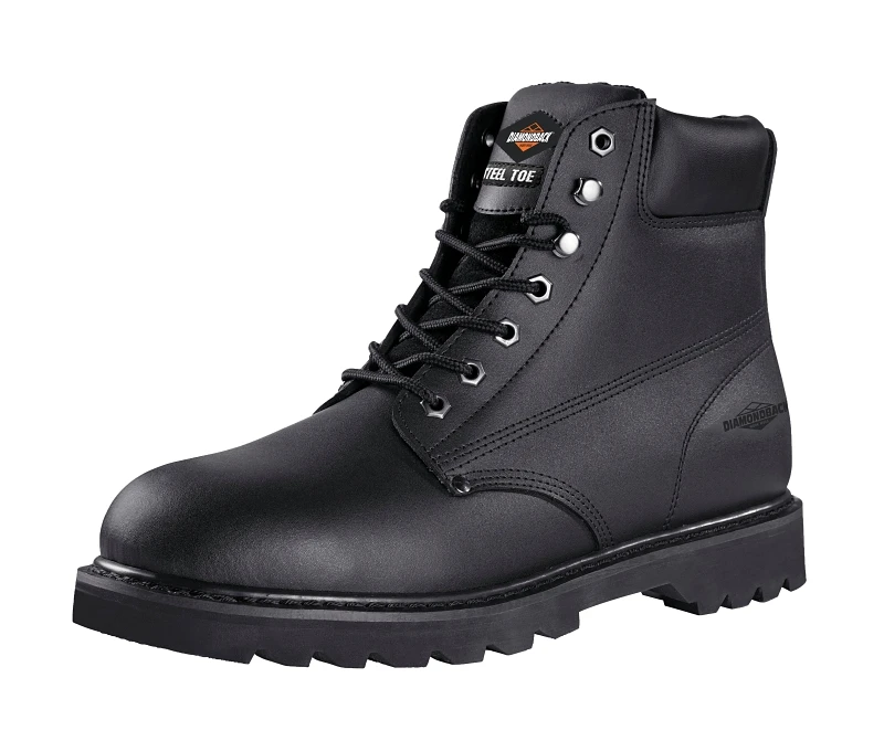 655ss-7.5 6-inch Steel Toe Work Boot - Action Leather, Size 7.5