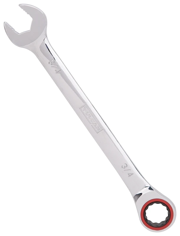 3/4 Inch Ratcheting Combination Wrench, Model Pg3/4, Chrome Vanadium Steel