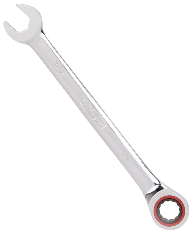 7/16 Inch Ratcheting Combination Wrench, Model Pg7/16, Chrome Vanadium Steel