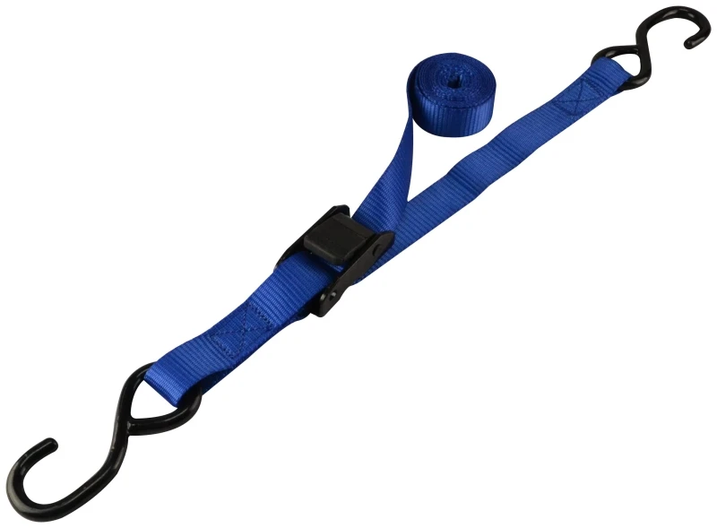 Fh64051 1 In X 6 Ft Cam Buckle Tie Down, 400 Lb, 4-pack, Blue