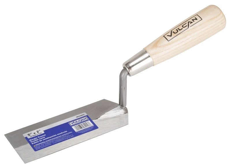 16405 Margin Trowel, 5 In L X 2 In W, Steel Blade, Hardwood Handle