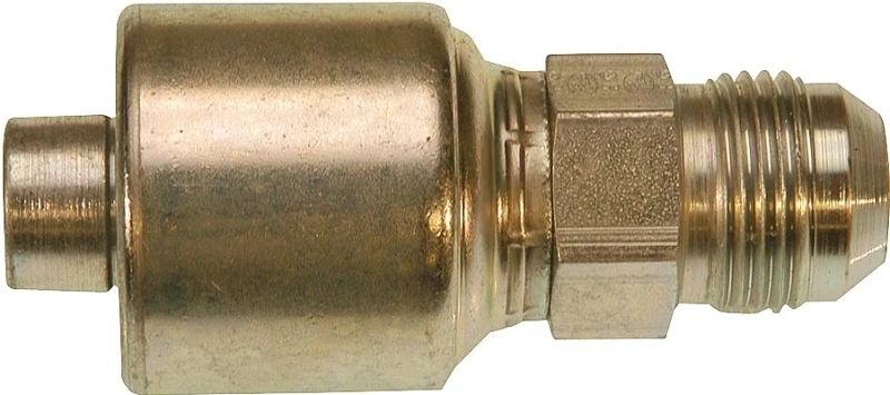 Megacrimp G25165-0606 Hydraulic Hose Coupling, 9/16-18, Crimp X Jic, Steel