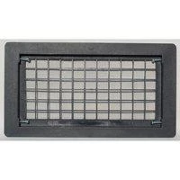 510bl Open Air Foundation Vent, Black, 7-3/4 In X 15-1/4 In