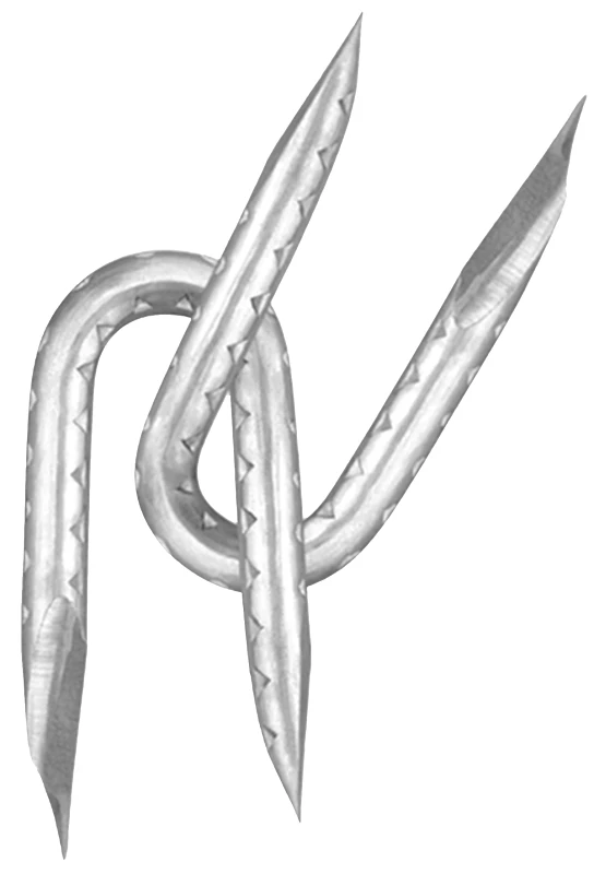 7401 Heavy Duty 1 Inch Galvanized Barbed Fence Staples - 50 Lb Box