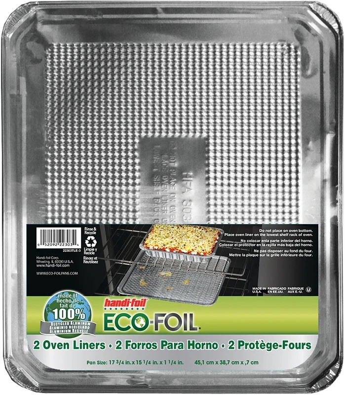 22303tl-015 Oven Liner, Aluminum, 2 Pack, 15 Count
