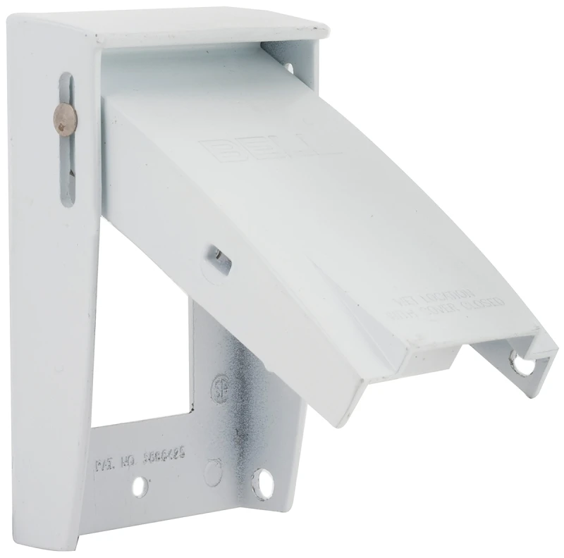 Bell Rayntite 5028-6 Weatherproof Cover For 1-gang Gfci Receptacles, White