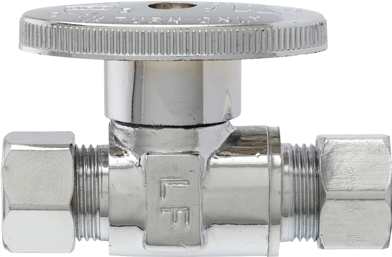 Pp20064lf Straight Quarter Turn Water Supply Line Valve 3/8" X 3/8"
