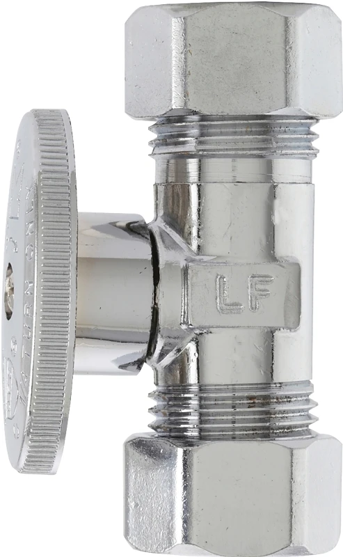 Quarter Turn Straight Valve, 5/8 Od X 7/16 Od, Model Pp2042pclf