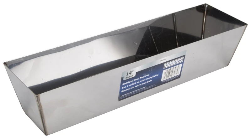 C052253l Stainless Steel Drywall Mud Pan, 14-inch, 120 Cu-in Capacity