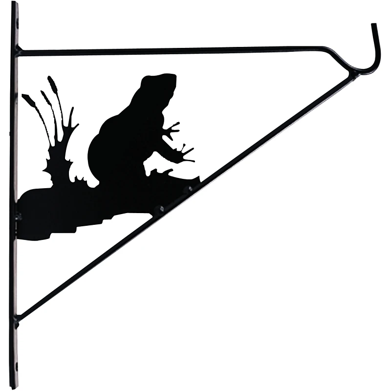 Gf-3059 11 Inch Matte Black Steel Wall Mount Plant Bracket