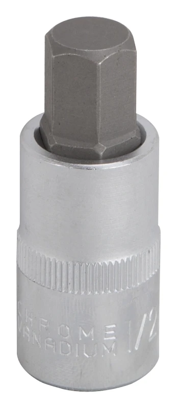 1/2 Inch Drive Hex Bit Socket - Chrome Vanadium Steel, Model 3506012113