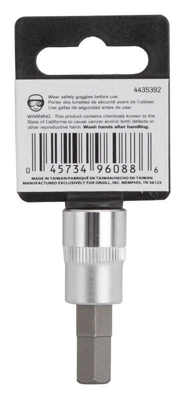 3/8 Inch Socket Hex Bit, 3/8 Drive, Model 3506008922