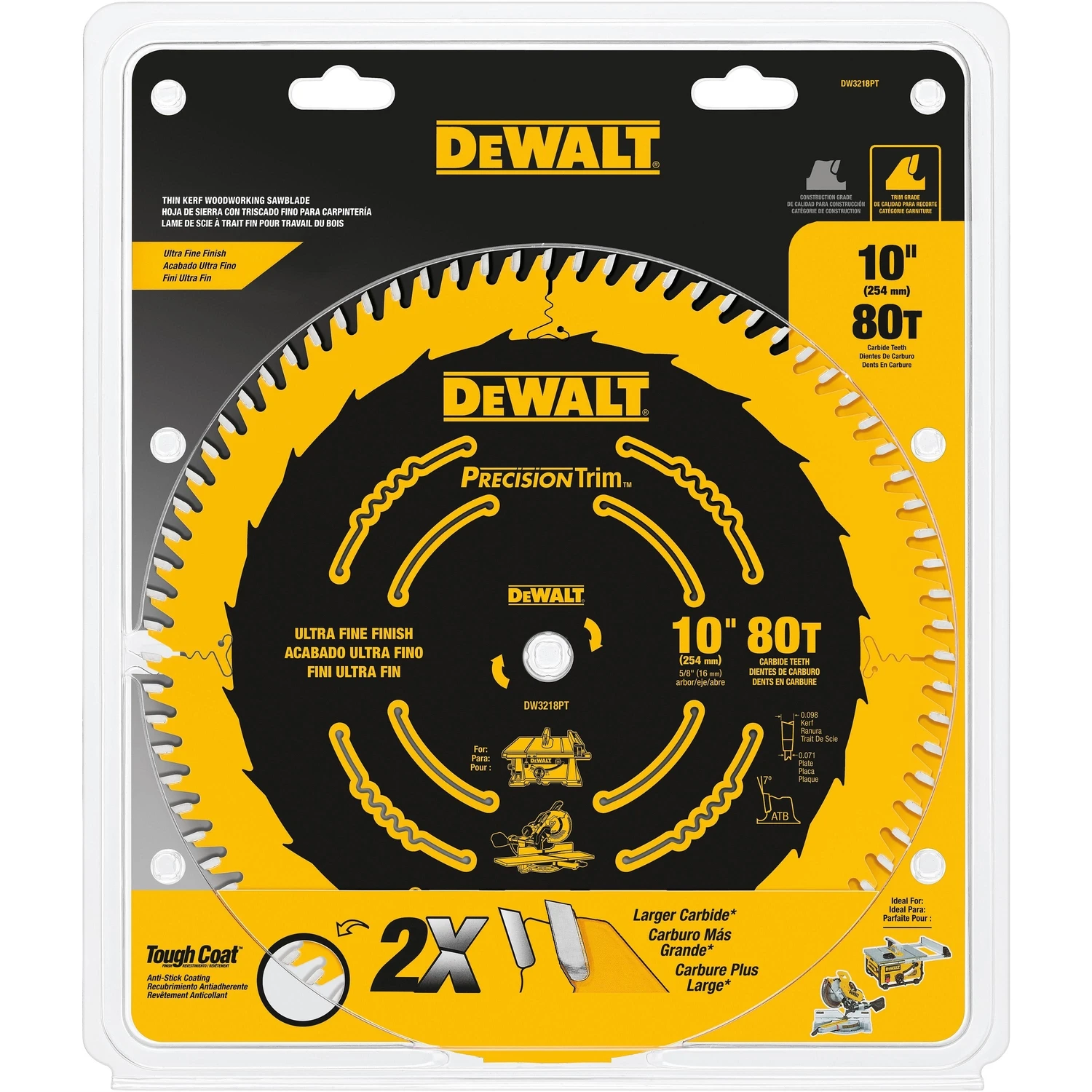 CIRC SAW BLADE 10IN 80T