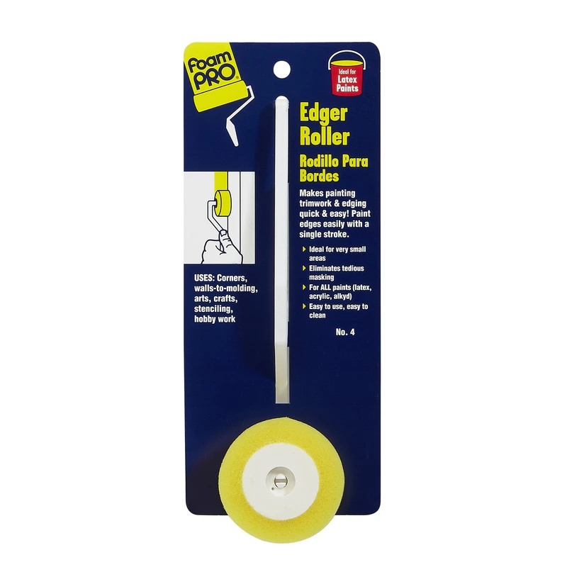 1.38 In. Edger Paint Roller Frame And Cover, Model 4, Ideal For Trimwork