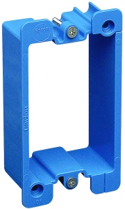 Carlon B1MGEXT-2 Box Extender, 3-1/4 in L, 2-1/4 in W, 1-Gang, PVC, Blue