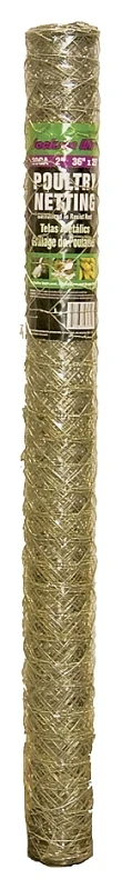 12021916 Galvanized Poultry Hex Netting, 36 In W X 25 Ft L, 20 Gauge