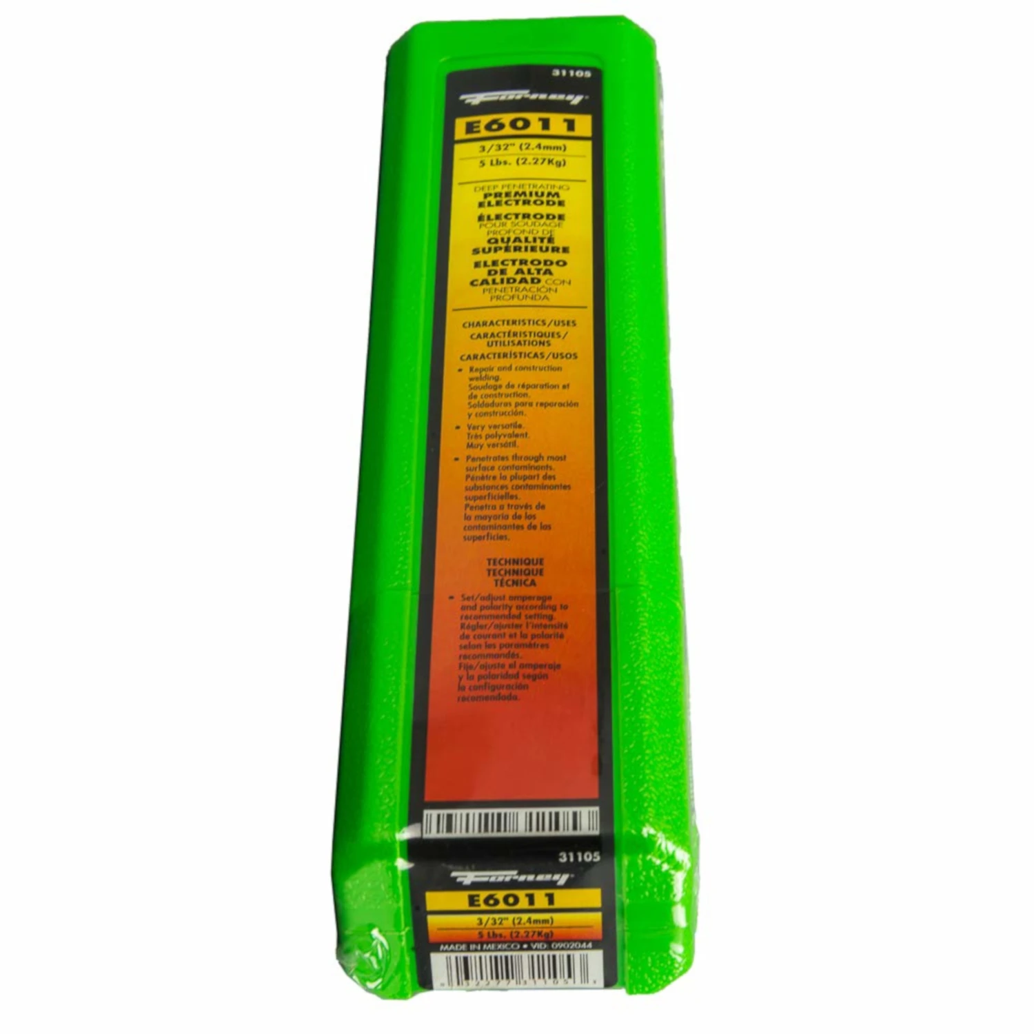 Forney 31105 E6011 Welding Rod, 3/32-Inch, 5-Pound