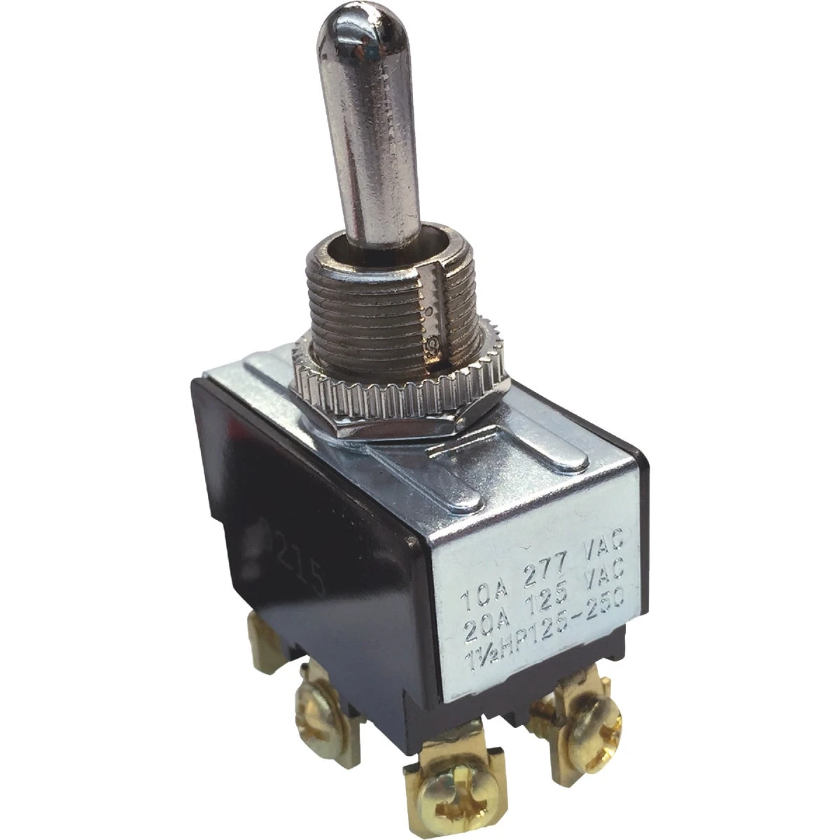 Gardner Bender GSW-16 Switch, 125/250 V, DPDT, Screw Terminal, Silver