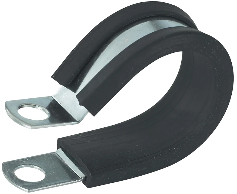 Gardner Bender PPR-1575 Insulated Cable Clamp, 3/4 in Max Bundle Dia, Rubber/Steel, Black