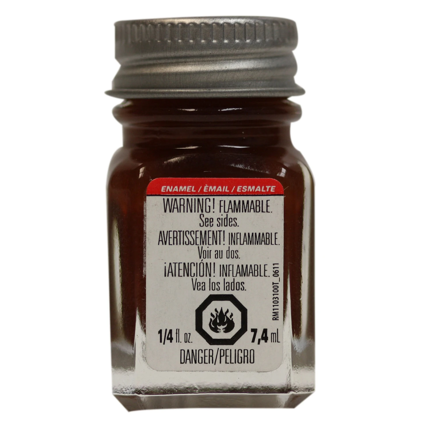 Gloss Brown Enamel Paint 0.25 Oz - Premium Quality For Various Surfaces