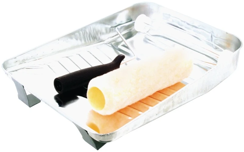 Rs 682 3 Piece Metal Roller/tray Set, 9 Inch, Washable Cover & Frame