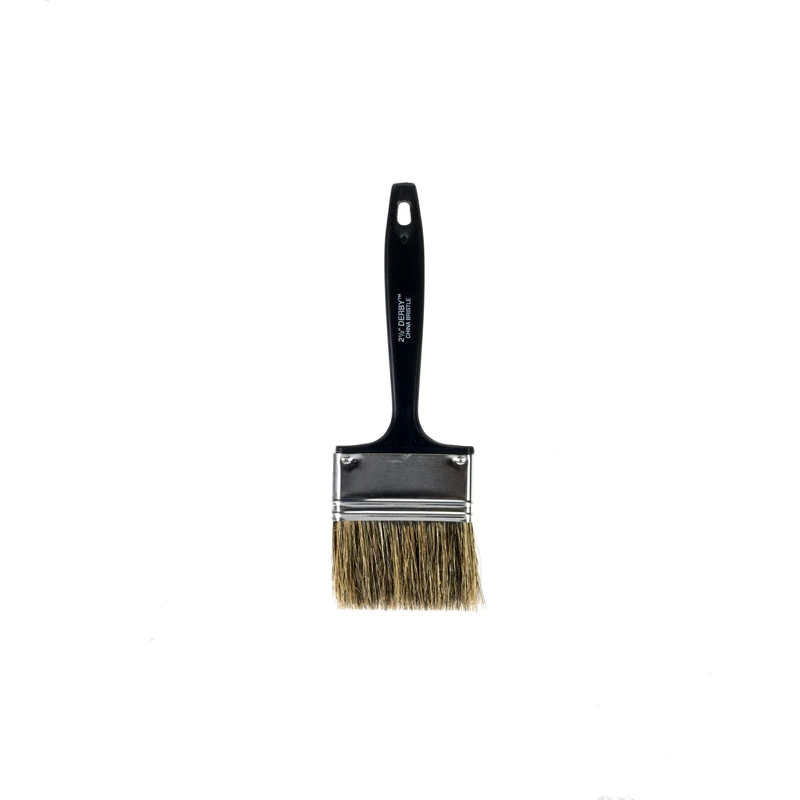 Wooster Derby 2-1/2 in. W Flat Paint Brush Gray China Bristle