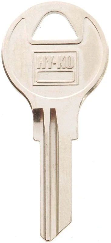 Hy-ko 11010ap4 Chicago Key Blank, Brass, Nickel Plated, Pack Of 10