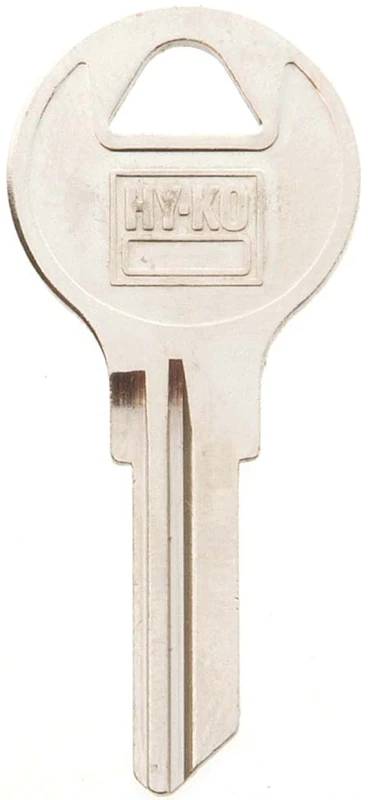 Hy-ko 11010ap3 Key Blank Ap3, Brass, Nickel Plated, 1.909 In L X 27/32 In W, Pack Of 10
