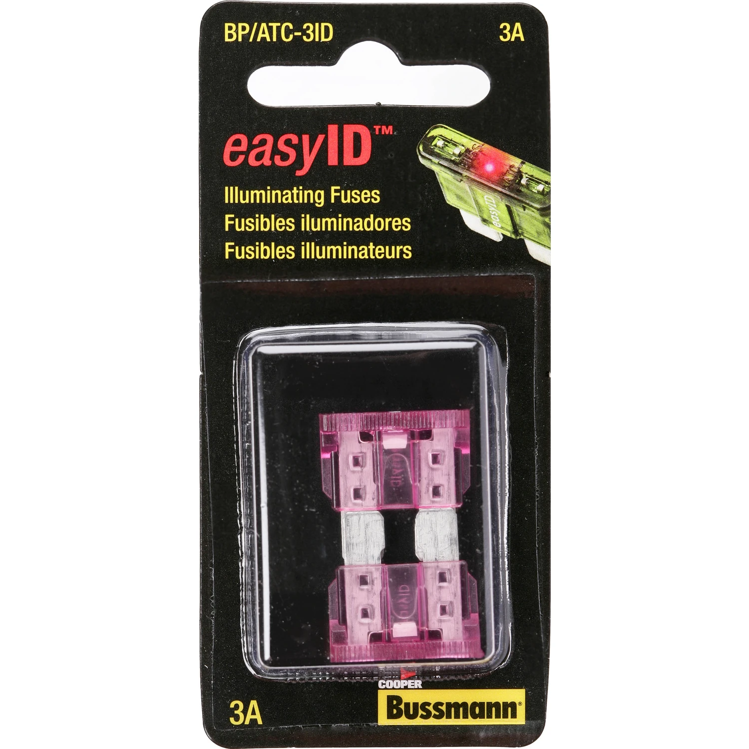 Bussmann BP/ATC-3ID Automotive Fuse, ATC-ID, 32 VDC, 3 A, 1 kA Interrupt