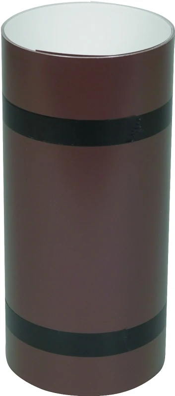 Trim Coil, White/Brown Painted Aluminum, 10 In. x 10 Ft.
