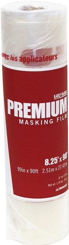 Easy Mask Premium 99 In. X 90 Ft. 0.5 Mil Clear Masking Film, Model 49990